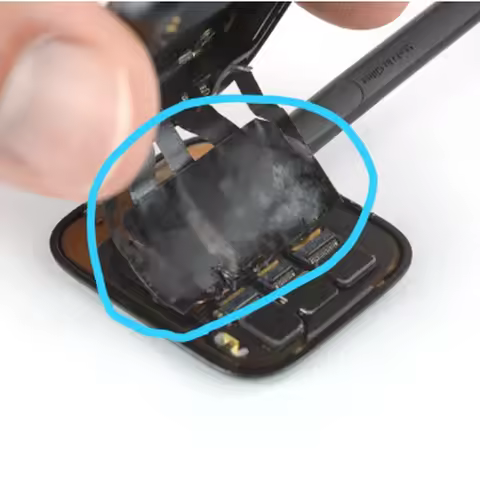 Black Heat Sticker For iWatch Series 4 5 6 S4 S5 SE Apple watch 40MM 44MM Adhesive Tape Glue LCD Fle