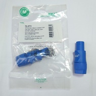 Jack speakon / spikon MAX FULL TEMBAGA BIRU