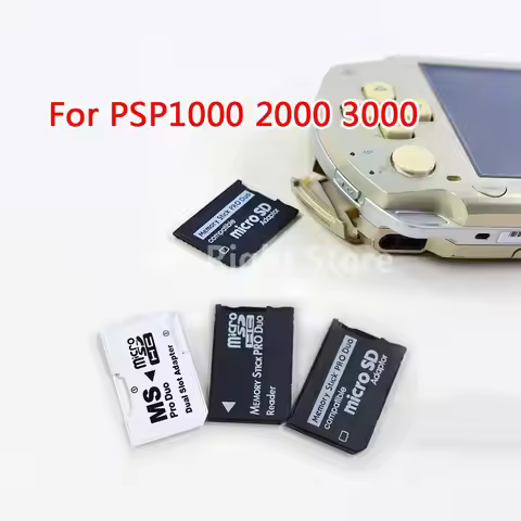 2PCS Support Memory Card Adapter Micro SD To Memory Stick Adapter For PSP Micro SD Memory Stick Pro 