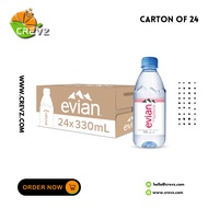 Evian Mineral Water Bottle (330ML x 24)