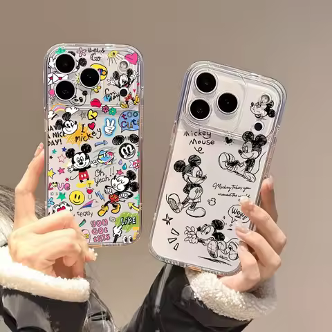 Disney Mickey Minnie Mouse Logo Clear Phone Case For Huawei Honor 90 Lite X7B X8B X9B X9A X9D X7D X8