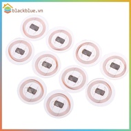 BBLUE 5/10pcs CUID NFC Tag 25mm Rewritable Transparent Coin Card NFC Label For Proximity Keyfobs Tag