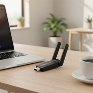 1300Mbps AC1300 Dual Band USB WiFi Card for PC and Windows Laptop