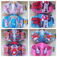 New Deign Mix Pattern Washable Mask For Kids Age 3-8