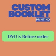 BOOKLET CUSTOM ORDER l DM us before you place order