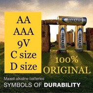 Battery AA,AAA,9V,C size,D size, Maxell Alkaline
