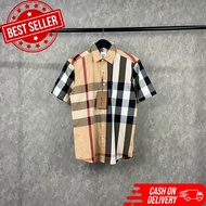 KEMEJA Burberry BLUE SHIRT / IMPORTED BURBERRY SHIRT / BURBERRY MIRROR SHIRT / IMPORTED BURBERRY SHO