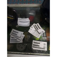 sticker barcode X1R stiker ekor x1r