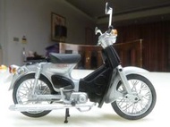 中古盒玩模型 Honda Super Cub 1/24 Aoshima 復古摩托車 黑銀白基本款 非1/32扭蛋款