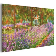 Irises In Monets Garden by Claude Monet Impressionism Famous Oil Paintings Giclee Canvas Printing Ar