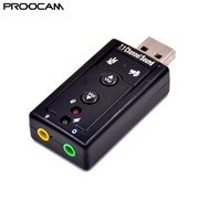 Proocam SCU-8 USB sound card USB7.1 Computer USB sound card Notebook Microphone A