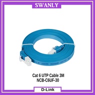 D-Link Cat 6 UTP Cable 3M NCB-C6UF-30