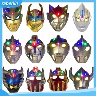 [COD] Halloween Xmas Party Ultraman LED Light Full Face Cover Mask Kids Cosplay Prop