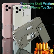 ⓥ2023 Life Card Metal Foldable Soft Bullet Toy Gun Foam Ejection Dart Blaster Pistol Manual Air>r\q
