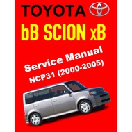 TOYOTA bB (2000-2005) SERVICE WORKSHOP MANUAL