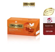 ทไวนิงส์ ชาสีอำพันสว่าง ไฟน์เนส ซีลอน ชนิดซอง 2 กรัม แพ็ค 25 ซอง Twinings Finest Ceylon Tea 2 g. Pack 25 Tea Bags