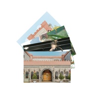 [Biscuit Academy] Postcard Photo Postcard, Onion, Train, Castle, Bear Castle Co-Branded, Photo, Bisc