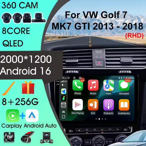 Android 14 Car Intelligent Systems For Volkswagen VW Golf 7 MK7 GTI 2013-2018 Carplay Android Auto C