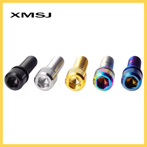 M6X18mm M6X20mm Bicycle Hydraulic Disc Brake Fixed Bolts Bike Crankset Stem Fixed Screw Titanium Bra