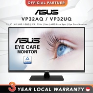 [FAST SHIP] ASUS VP32AQ / VP32UQ | 31.5" | WQHD / 4K UHD | IPS | 75Hz | AMD FreeSync | Eye Care Moni