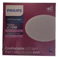 Philips 21W LED Downlight 220V Available in Daylight or Warm White 7.4" Cut Hole 175mm 59469 Meson