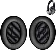 QC35 Replacement Ear Pads, Quietcomfort 35 II Replacemenet Earpads, Ear Cushion Kit Parts Compatible with Bose Quietcomfort 35/Bose QC35, Quiet Comfort 35 II/QC35 II Wireless Headphones (Black)