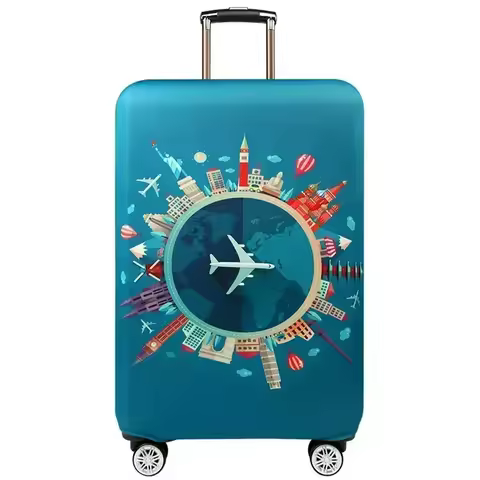 Cyber Style Luggage Cover Suitcase Cover Stretch Luggage Protector Baggage Dust Case Covers Suitable
