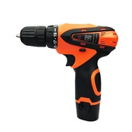 12V Rechargeable Cordless Mini Electric Screwdriver Drill Power Tools with 2 battery