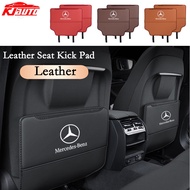 Mercedes Benz Car Leather Seat Back Kick Pad Anti Scratch Mat For Benz A B C E S Class AMG E200 W210 W203 W124 W204 W211 W123 W205 W212 W203 C200 E350 A180 CLA A45 E240 E250 GLC