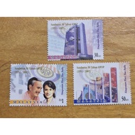 3v Stamp Set MNH Malaysia 2001 50th Anniversary KWSP EPF Kumpulan Wang SImpanan Perkerja Employees P