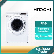 HITACHI 9KG Powered Inverter Front Loading Washing Machine BD-90XAV/ BD-90YAV