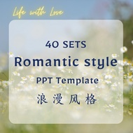 【PPT Template】LifewithLove 40 sets Romantic style PowerPoint Presentation template PPT Bundle Set 浪漫