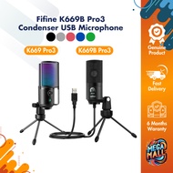 Fifine K669B Microphone - USB Condenser, Studio Quality Sound
