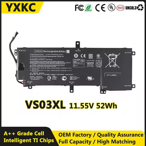 YXKC VS03XL Laptop Battery for HP Envy 15-AS 15-AS014WM 849047-541 HSTNN-UB6Y 849047-541 849313-850 