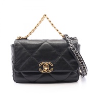 【二手】香奈兒 CHANEL 單肩包 19 Dixneuf Matelassé 組合五金 2WAY AS1160 黑色小羊皮（綿羊皮） CHANEL19 Matelassé 鏈條單肩包