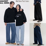[AGAINST ALL ODDS] unisex WIDE DENIM PANTS_7colors / 100% authentic KR product / fast shipping from 