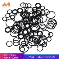[Ready Stock & COD] 100pcs NBR Nitrile Rubber Sealing O-ring Gasket Replacements Seal O rings OD 6mm