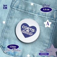 Cortis Pin Button Bag Glitter Pin 44mm | Kpop Fanmerch