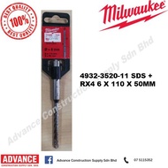 Milwaukee Handtools Hand Tools and Accessories 4932-3520-11 SDS + RX4 6 X 110 X 50MM