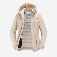 QUECHUA PARKA WARM NH900 LIGHT Goose M Beige