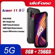 jwtd Ulefone Armor 11 5G Rugged Mobile Phone Android 10 8GB +256GB Waterproof Smartphone 48MP NFC Mo