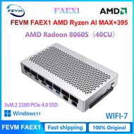 FEVM FAEX1 AMD Ryzen AI MAX+ 395 Radeon 8060S LPDDR5X PCle4.0 SSD Oculink Port WIFI7 MINI PC 16Cores