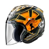 [Via Heavy Vehicle Body Parts] S Size ARAI VZ-RAM SAMURAI Golden Servant Painted 3/4 Half-Cover Safety Helmet