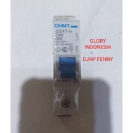 MCB CHINT biru (I PHASE TYPE DZ47- 60 ) 60 Ampere
