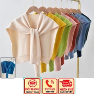 Korean style knotted faux woven wool scarf, suitable for going out, going out, going to parties in t