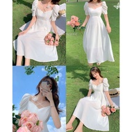 GC037 | K020 NEWEST KOREANSTYLE MIDI DRESS 2026 AESTHETIC COMFORTABLE WOMEN'S DRESS ELEGANT VELVET S