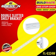 CRESTON Double Slotted Shelf Bracket 600mm FL6324W •BUILDMATE•