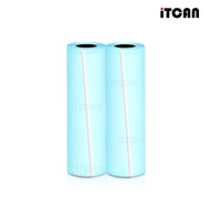 iTCAN สติ๊กเกอร์ความร้อน 107x30 2ม้วน Thermal Paper Label Sticker กระดาษปริ้นบาร์โค้ด สำหรับPeripage