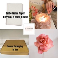 Edible Wafer Paper Rice Paper 0.6mm 0.22mm 0.3mm cake Image Printing