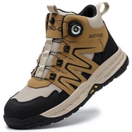 Rotating Button Safety Shoes Men 6kV Insulating Shoes Composite Toe Work Sneakers Puncture-Proof Ind